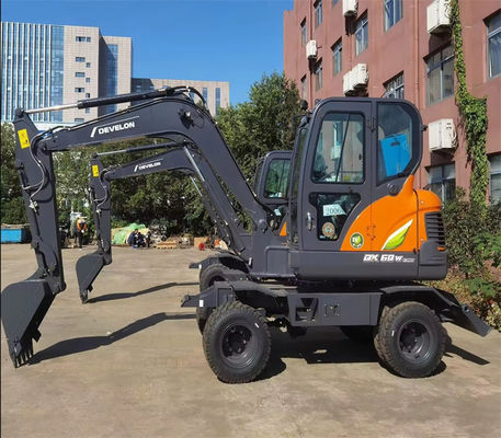 DX60W प्रयुक्त Doosan खुदाई मशीन 2.9m Arm प्रयुक्त खुदाई मशीन
