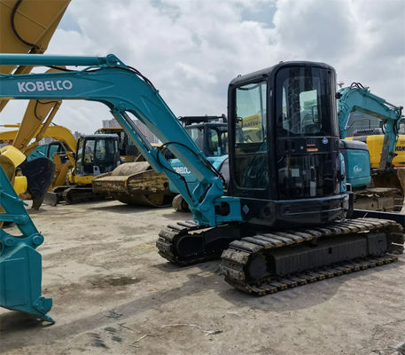 SK55SRX सेकंड हैंड अच्छी हालत में कोबेलको खुदाई 5260kg 0.12m3 क्षमता के साथ बाल्टी