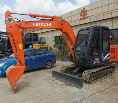 गर्म बिक्री 5850kg सेकंड हैंड अच्छी हालत में 0.22m3 के साथ Hitachi ZX60 बाल्टी क्षमता