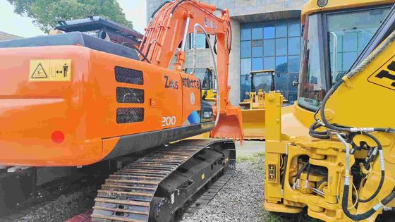 अच्छी स्थिति 19400KG नारंगी 3.4/5.5 किमी/घंटा चलने की गति के साथ सेकंड हैंड हिताची खुदाई Zx200