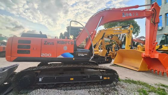 नारंगी अच्छी हालत 19400KG 109.6kw की शक्ति के साथ सेकंड हैंड हिताची खुदाई Zx200