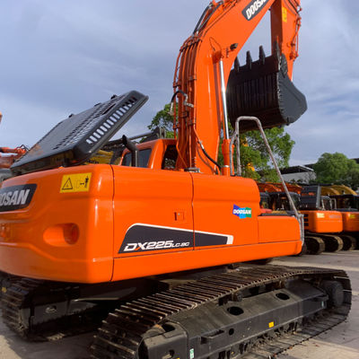 21800 किलोग्राम ऑपरेटिंग वजन इस्तेमाल किया DX225 DX300 Doosan क्रॉलर खुदाई स्टॉक में