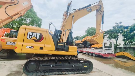 इस्तेमाल किया CAT 320GC कैटरपिलर खुदाई मशीन 20 टन मध्यम आकार की खुदाई मशीन कार्यस्थल तैयार है