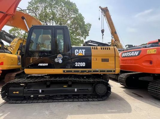 20 टन कृषि खनन प्रयुक्त उत्खनन CAT 320D कैटरपिलर मशीनरी सेकंड-हैंड क्रॉलर उत्खनन